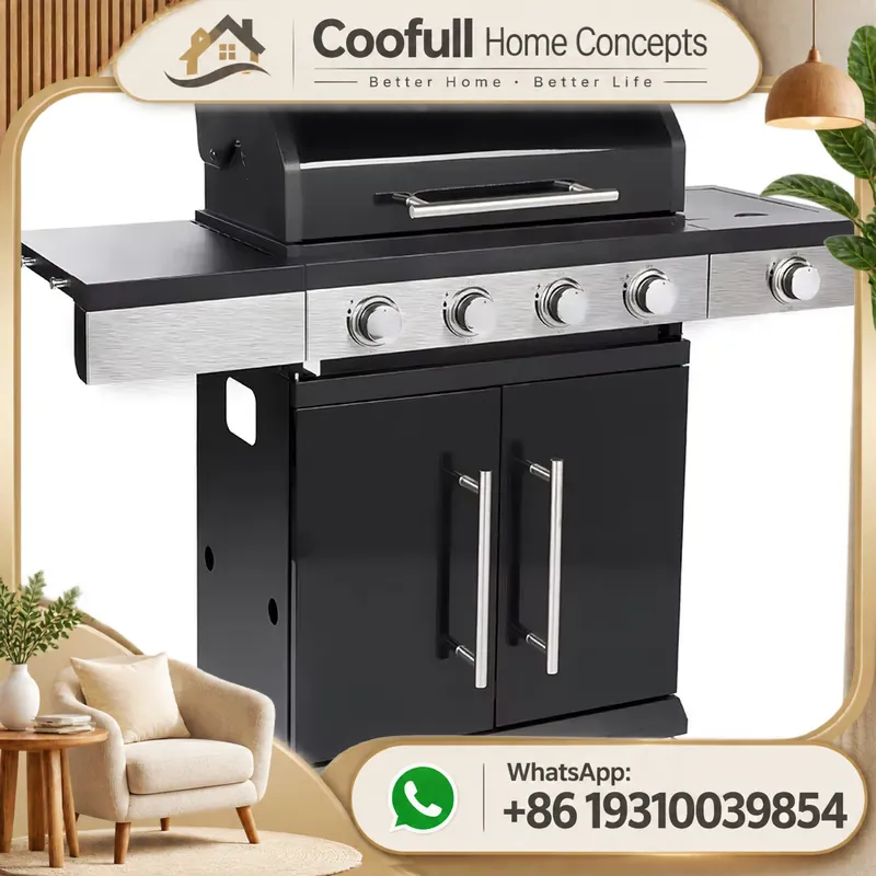 Kitchen Baking Trolley - Pour barbecue commercial au gaz propane,