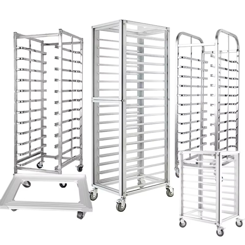 Kitchen Baking Trolley - Chariot de rangement multi-niveaux en aluminium