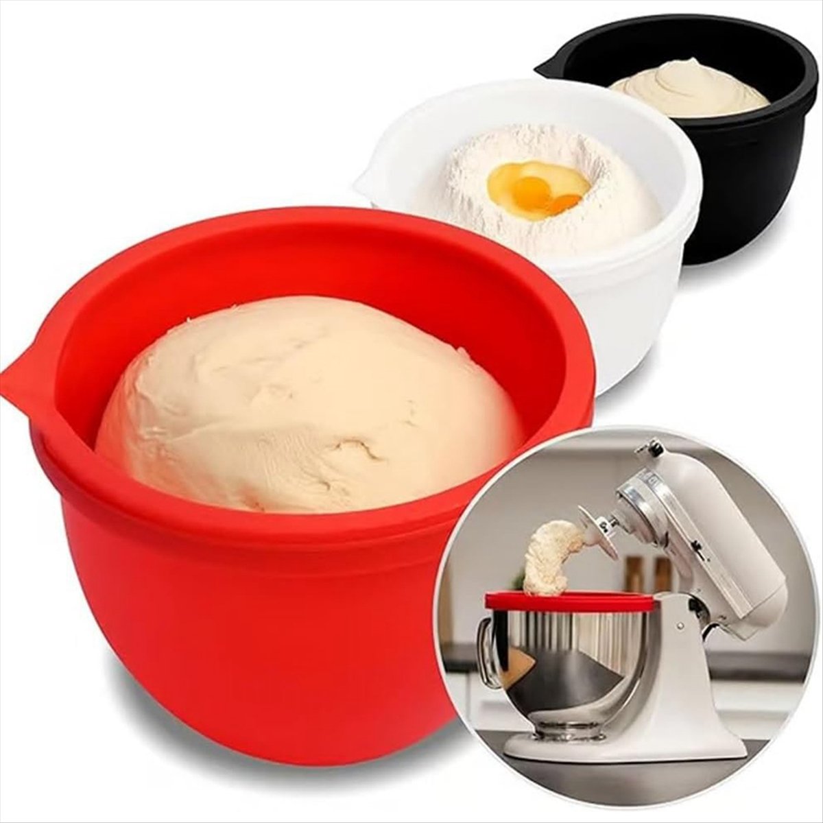 Kitchen Aid Baking Mixer - (A25M) 3 doublures en silicone pour