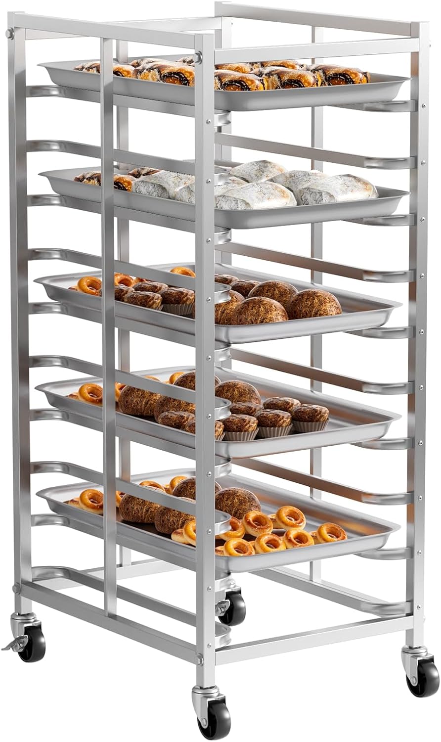 Kitchen Baking Trolley - Chariot de rangement mobile en acier