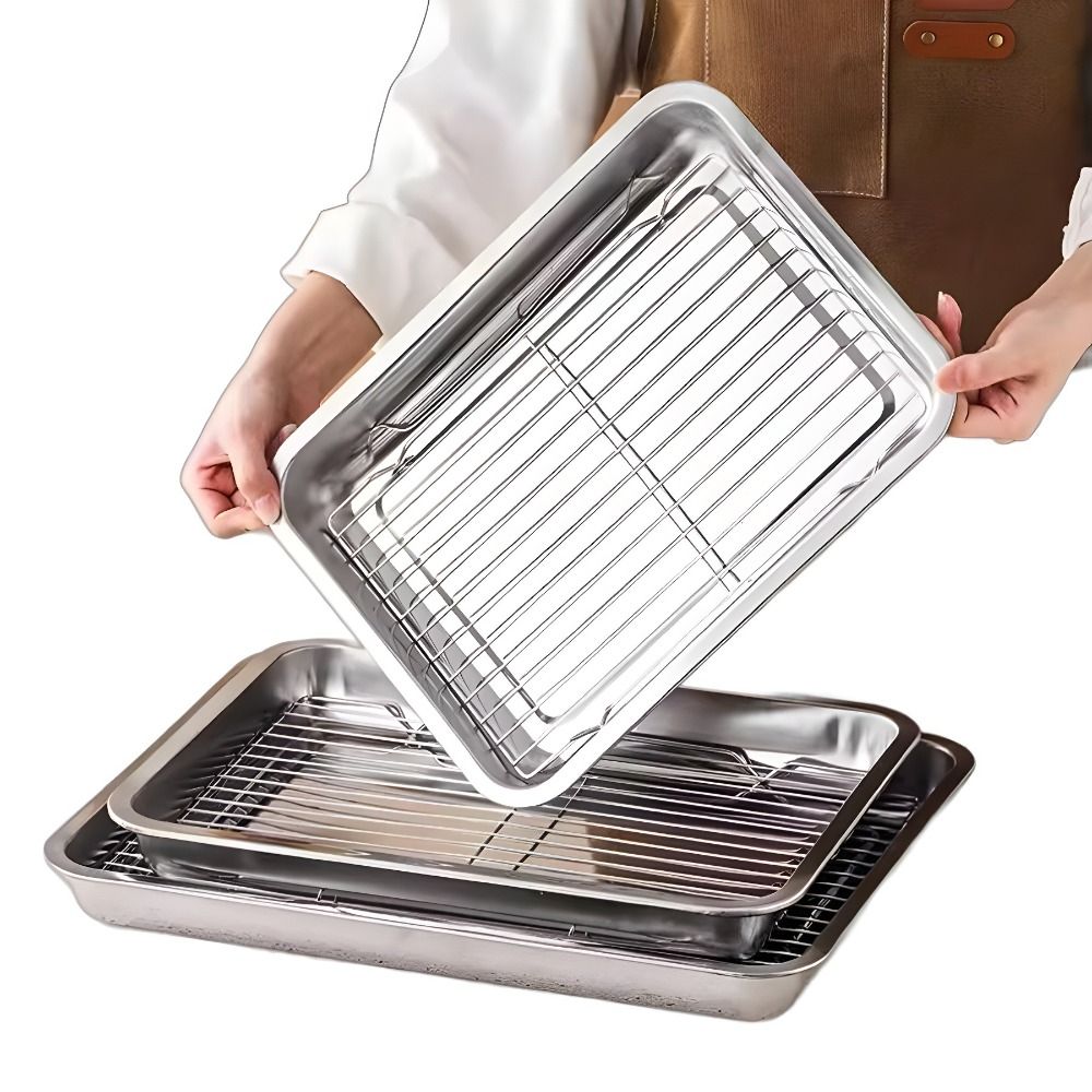 Kitchen Oven Baking Pans - Plaque de cuisson portable antiadhésive en