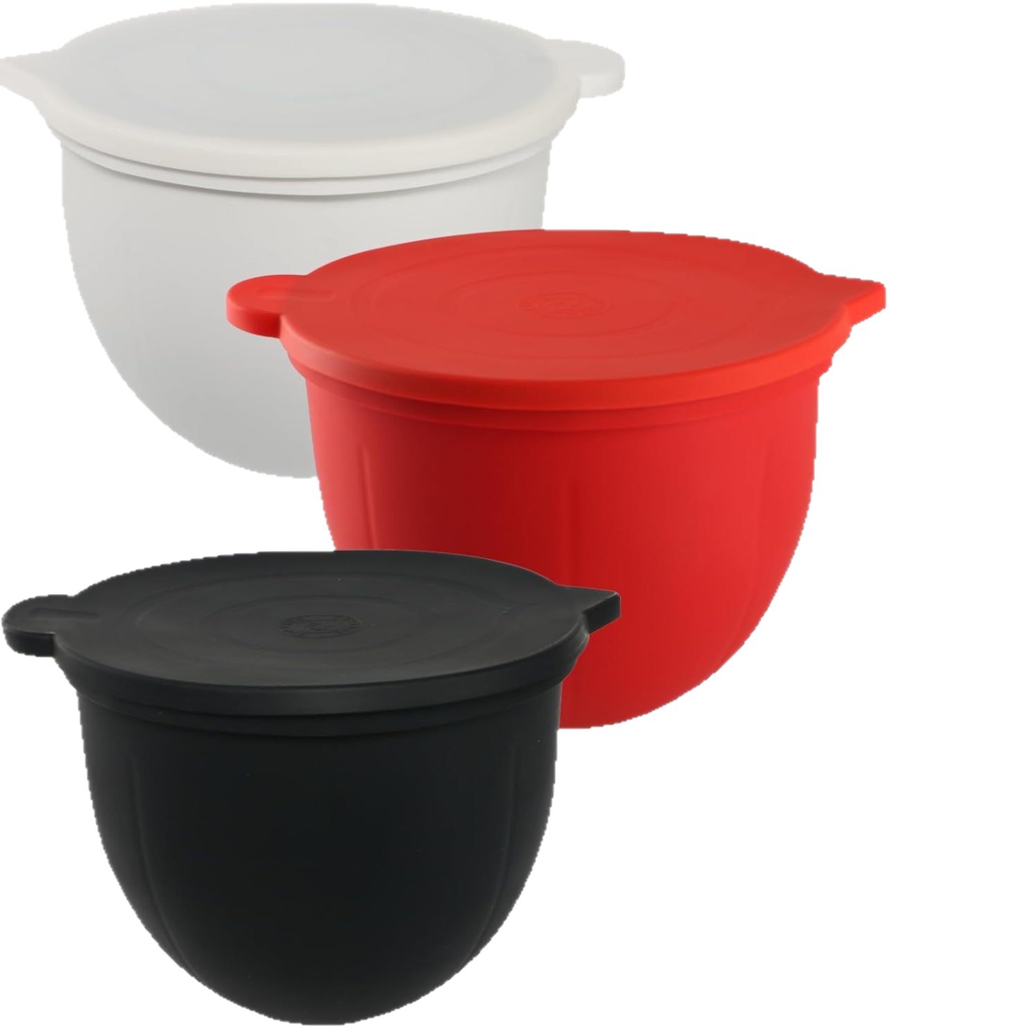 Kitchen Aid Baking Mixer - Bol universel en Silicone avec couvercles,