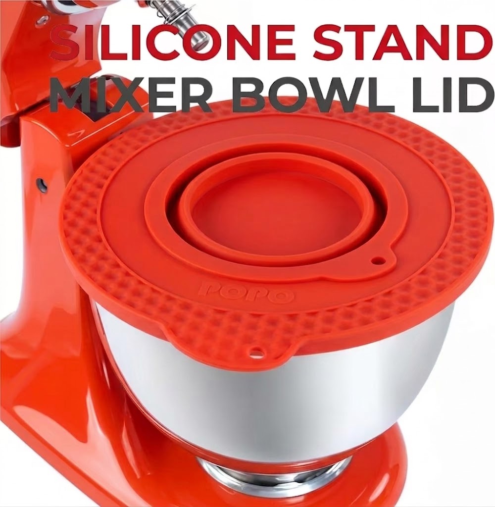 Kitchen Aid Baking Mixer - Couvre-bol en silicone anti-débordement pour batteur