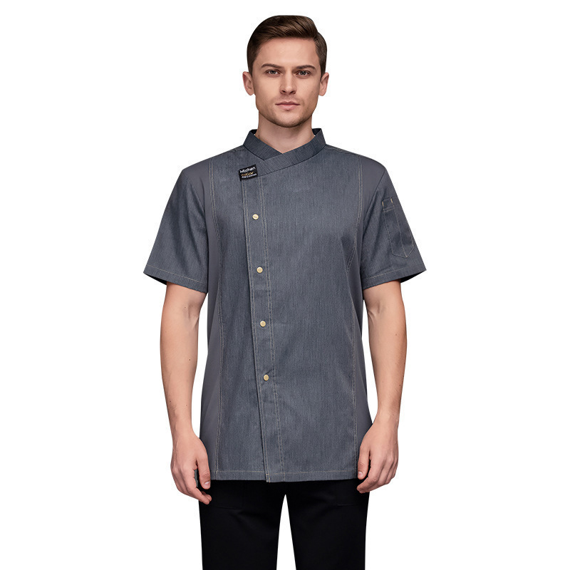 Kitchen Baker - T-shirt de chef de cuisine gris,