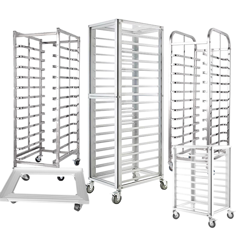 Kitchen Baking Trolley - Chariot de transport multi-niveaux en aluminium