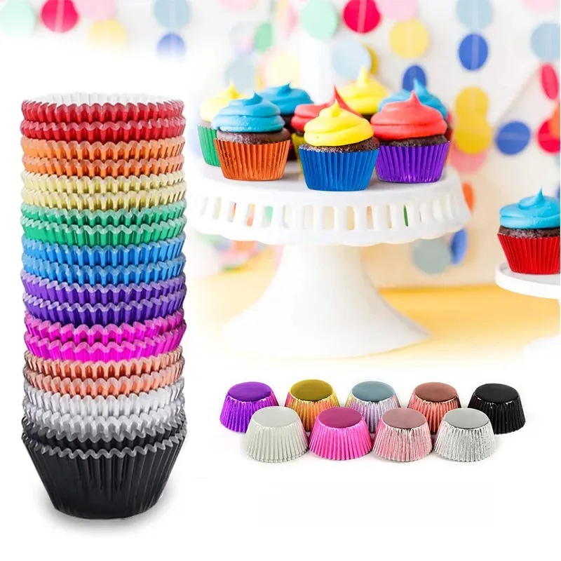 Kitchen Baking Supplies - Lot de 100 moules à cupcakes