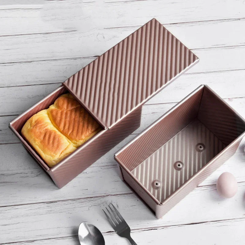 Kitchen Oven Baking Pans - Poêle à pain antiadhésive avec couvercle,