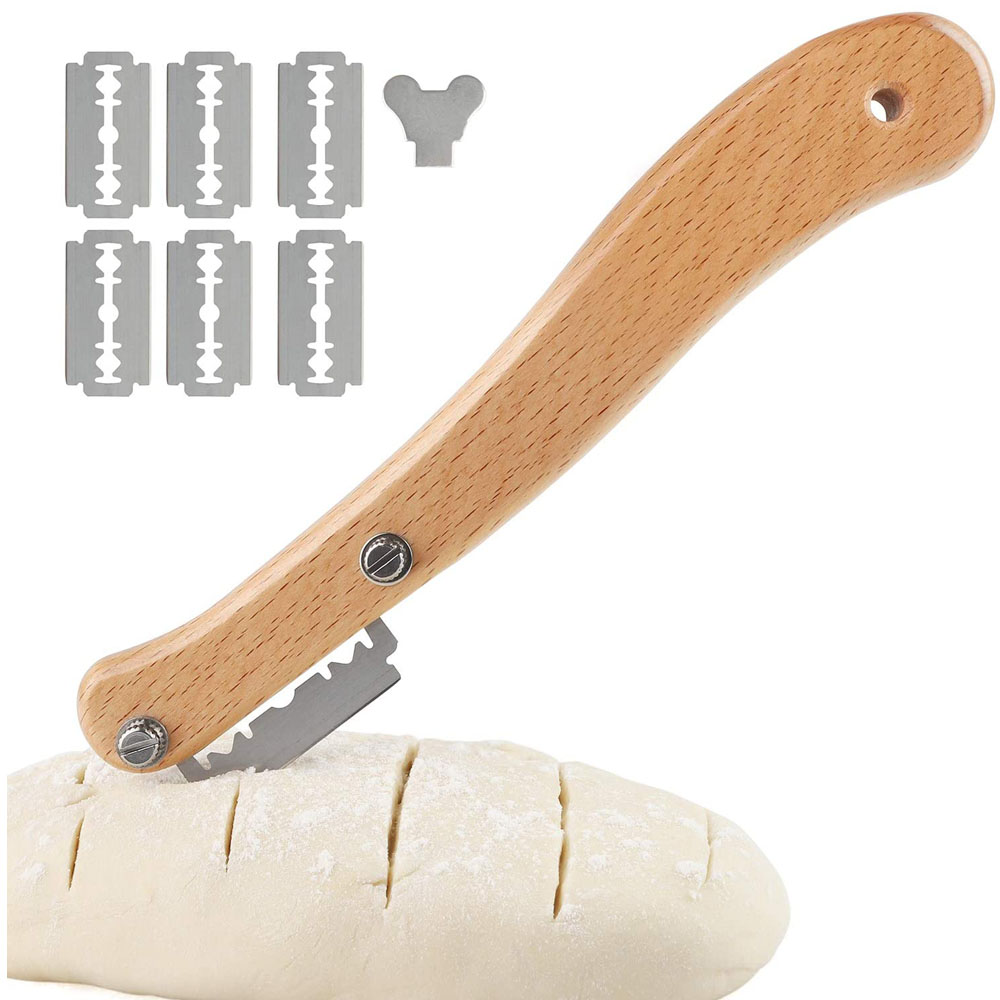 Bread Lame Scoring - Boulanger le pain, manche en bois,