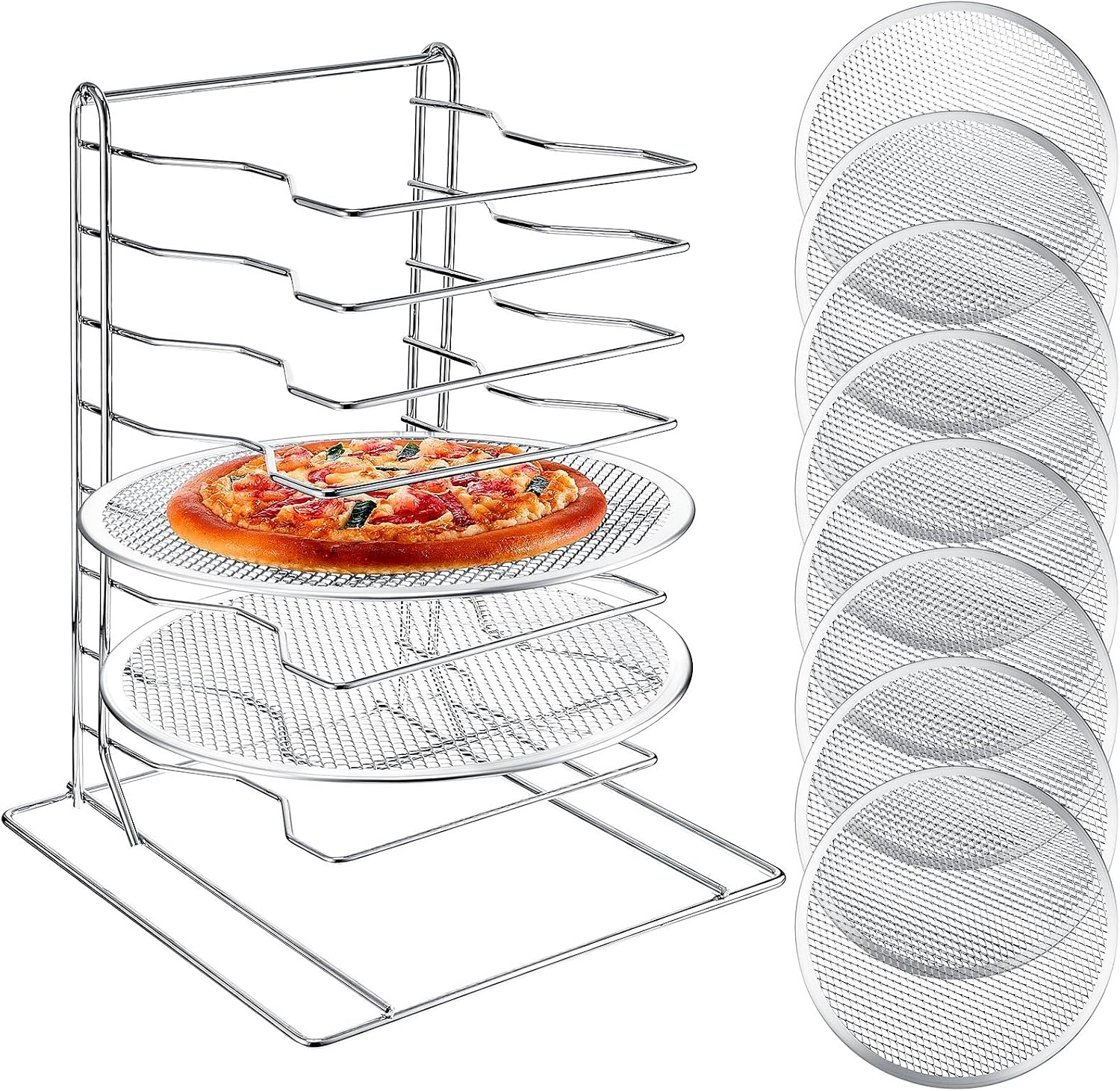 Étagère à pizza à 8 niveaux av - Kitchen Baking Pan Set avis et prix