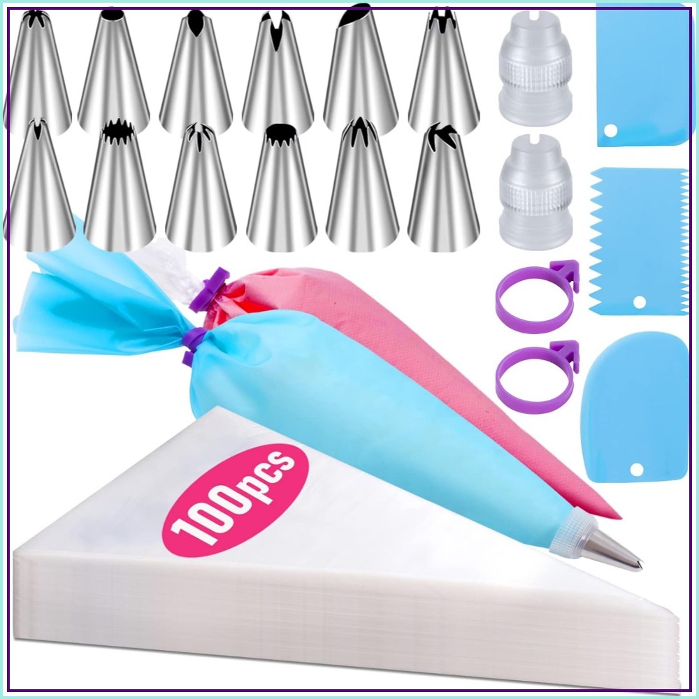 100 Pcs Poches à pâtisserie je - Decorating Tip Set avis et prix
