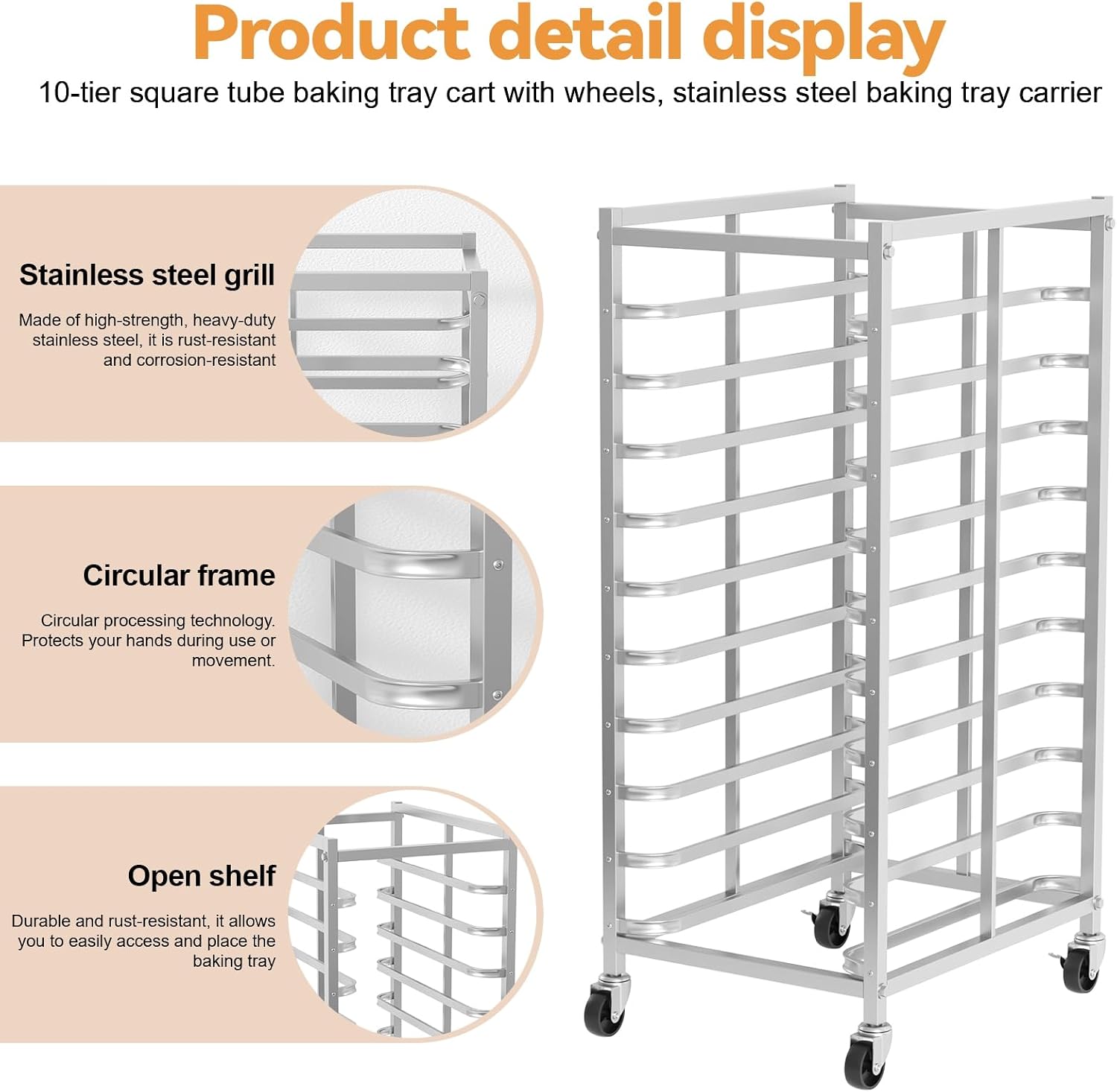 Chariot de rangement mobile en - Kitchen Baking Trolley avis et prix