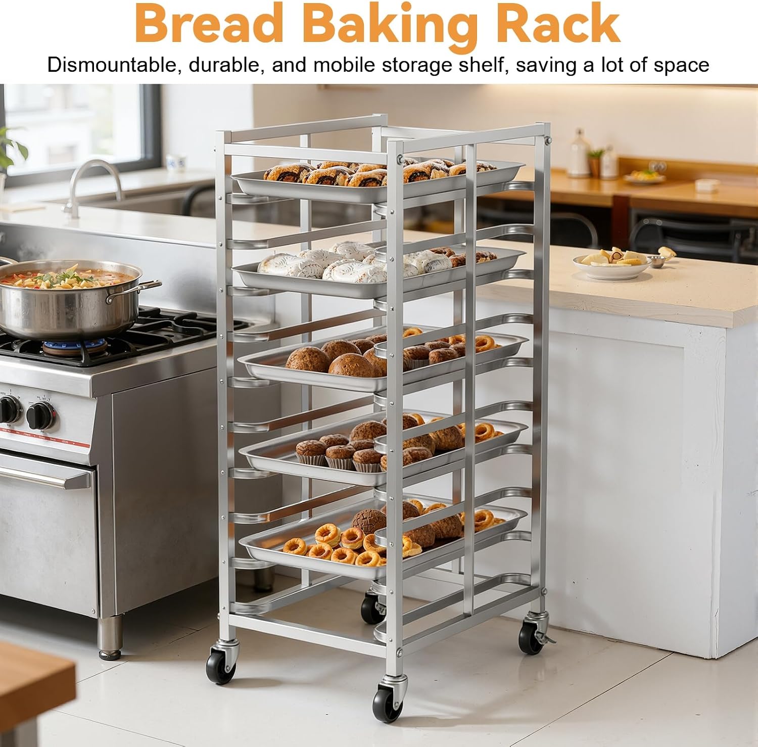 Chariot de rangement mobile en - Kitchen Baking Trolley avis et prix