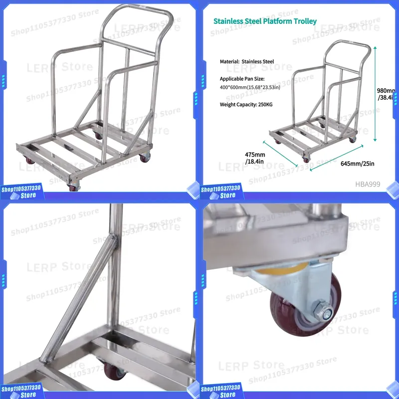 Chariot de cuisine en acier in - Kitchen Baking Trolley avis et prix