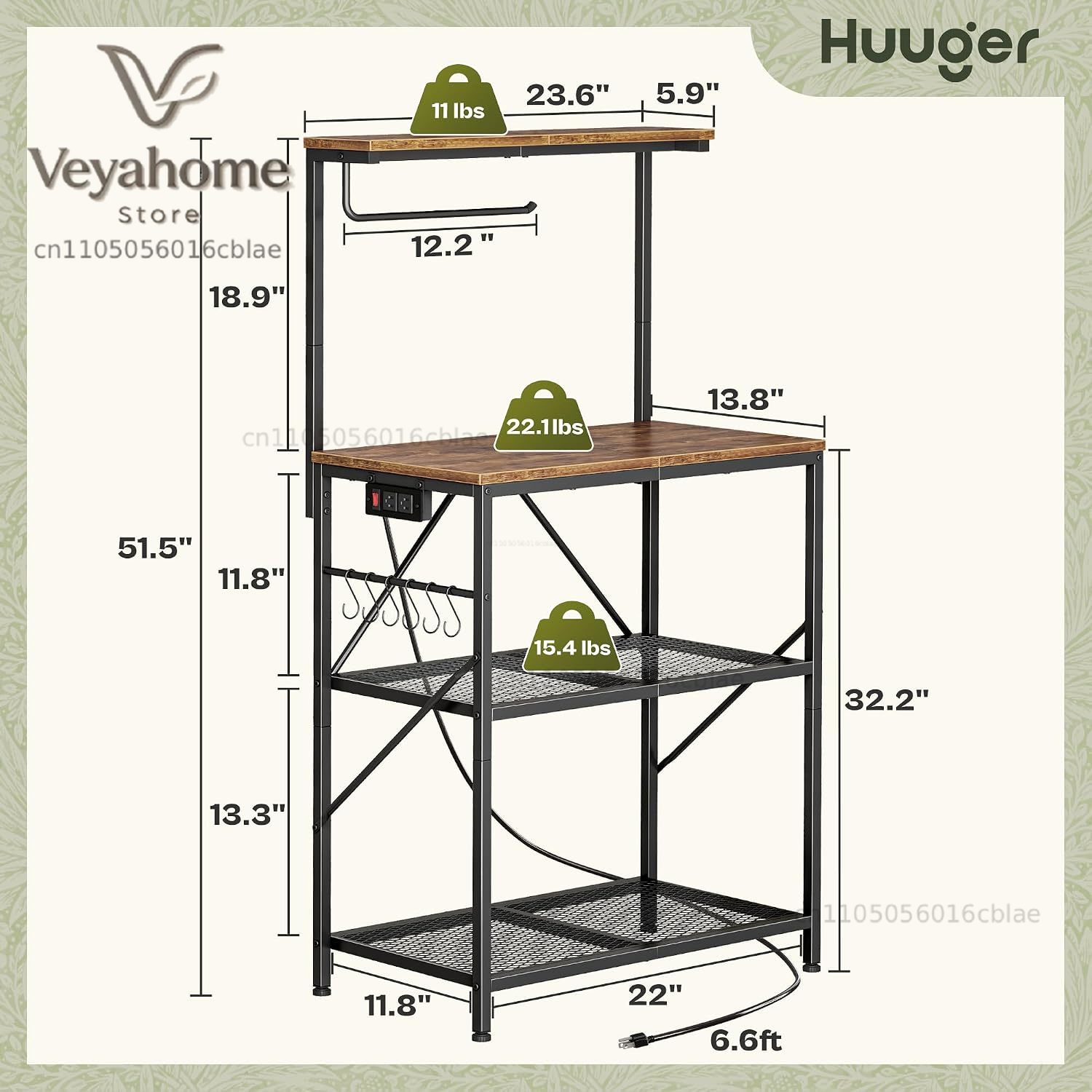 Étagère de cuisine Huuger à 4  - Kitchen Baker avis et prix